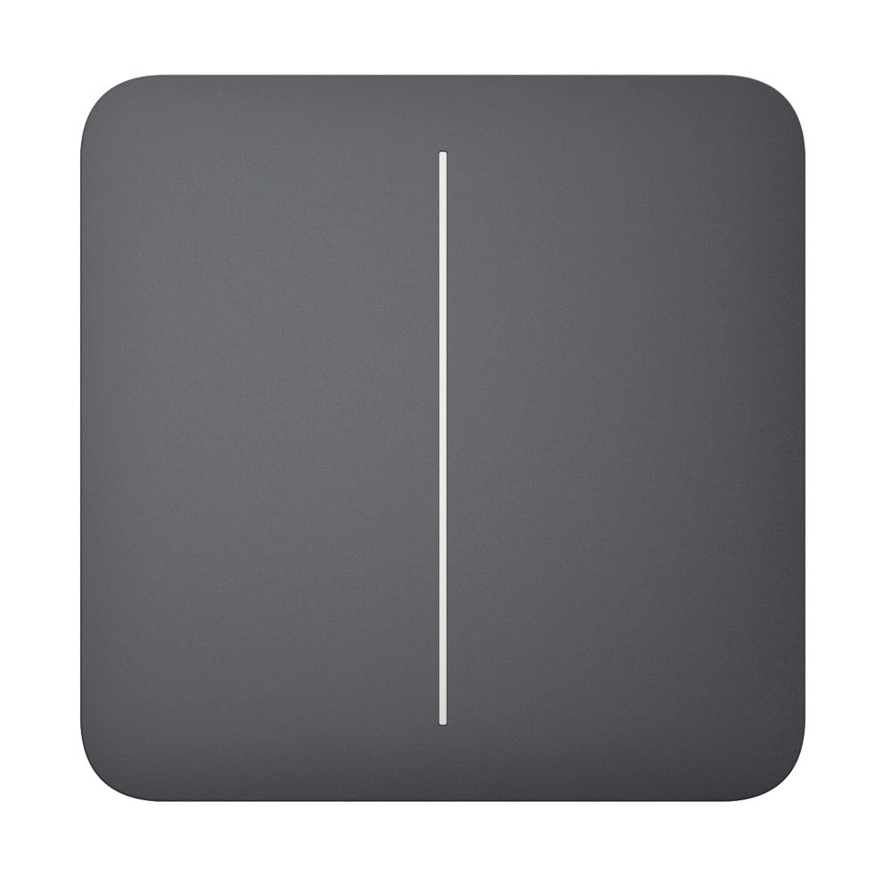 Умный двухклавишный выключатель Ajax LightSwitch (2-gang) Графит (Graphite) - Фото 3